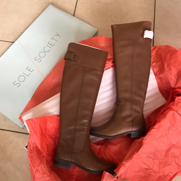 Sole society brown kemper over the knee boots - Picture 2 of 8
